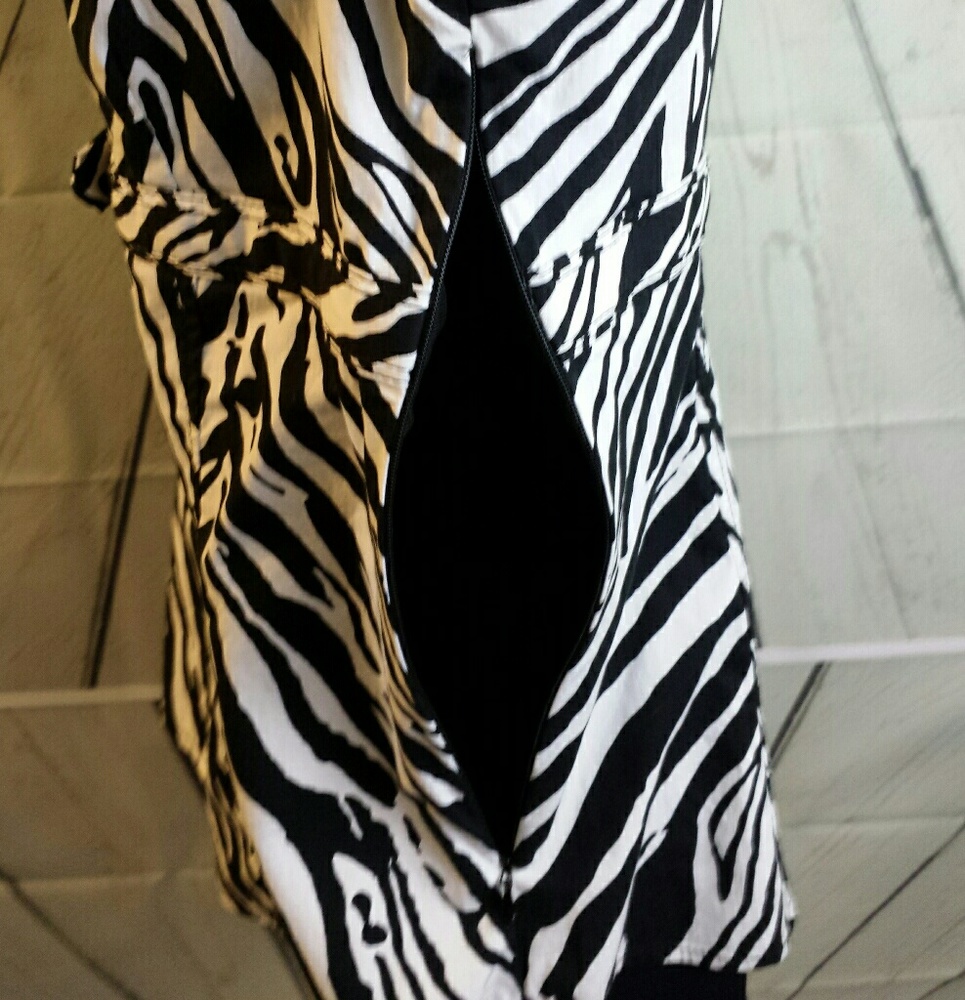 Express Design Studio Zebra Print Top - image 3